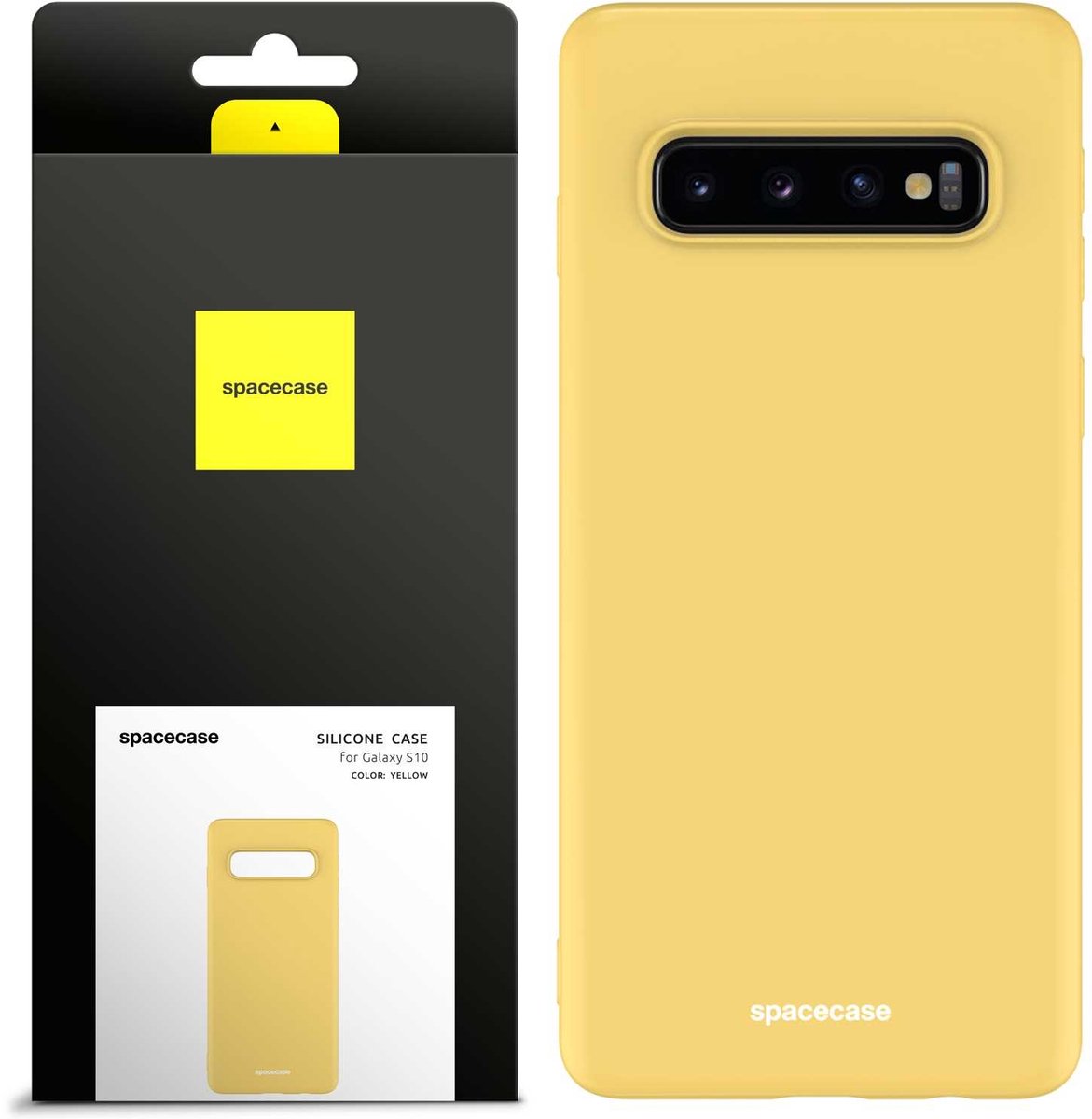 Spacecase Siliconen Hoesje Voor Samsung Galaxy S10 Geel