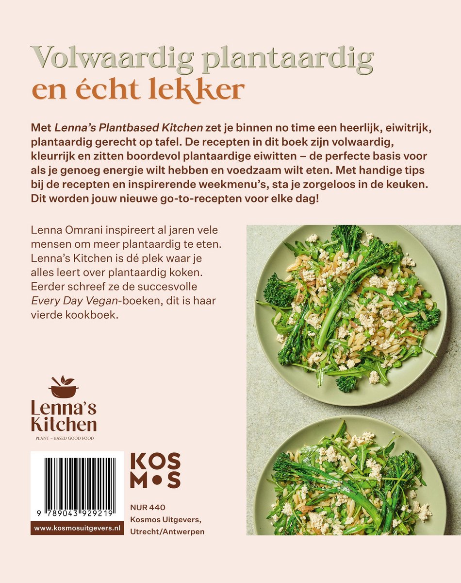 Lenna's Plant Based Kitchen - back cover