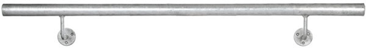 Geprefabriceerde leuning, stalen buis, thermisch verzinkt, buis-Ø 42 mm, lengte 800 - 2000 mm