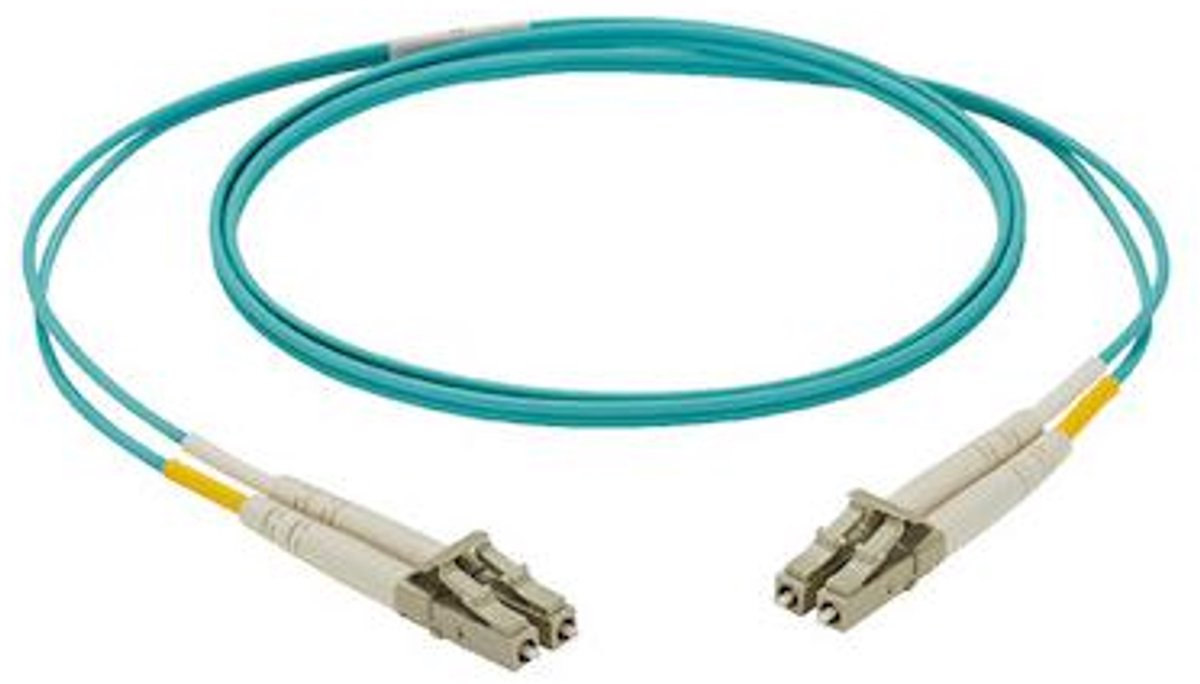 Panduit NKFPX2ELLLSM001 InfiniBand en Glasvezelkabel 0,9 m LC Aqua-kleur, Blauw