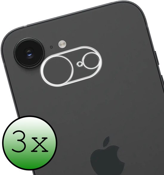 Protecteur d'écran adapté à iPhone 16e Protecteur d'écran pour appareil photo Tempered Glass Verre de protection pour appareil photo - Protecteur d'écran adapté à iPhone 16e Protecteur d'écran pour appareil photo - 3 pièces