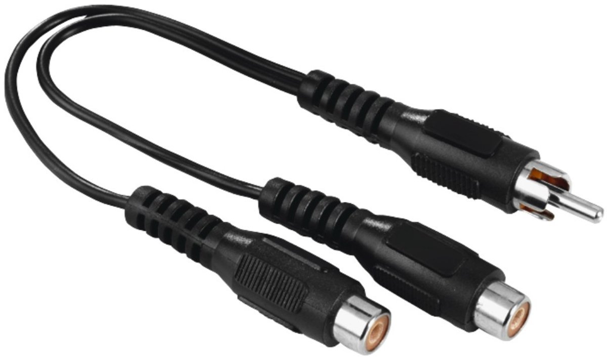 Hama Subwoofer-adapter Cinch-stekker - 2 Cinch-koppelingen
