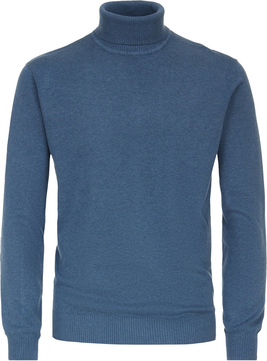 Redmond heren coltrui katoen - blauw (middeldik)