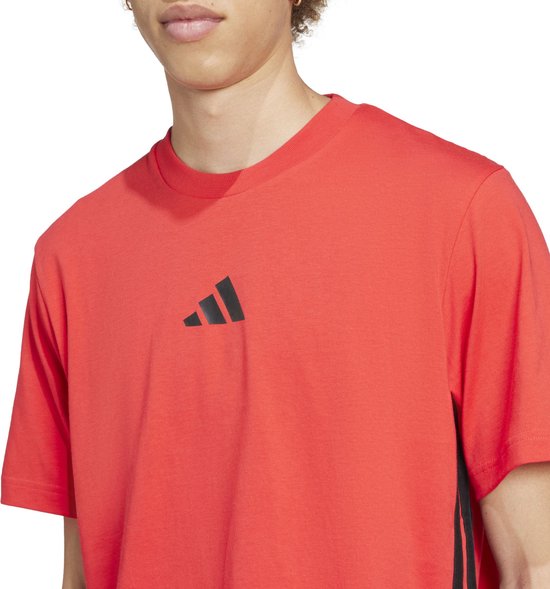 ADIDAS - m 3s sj t - T-shirt sportcasual km homme - Rouge