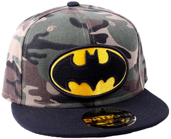 Batman - Army Print Logo Cap - Army/Black