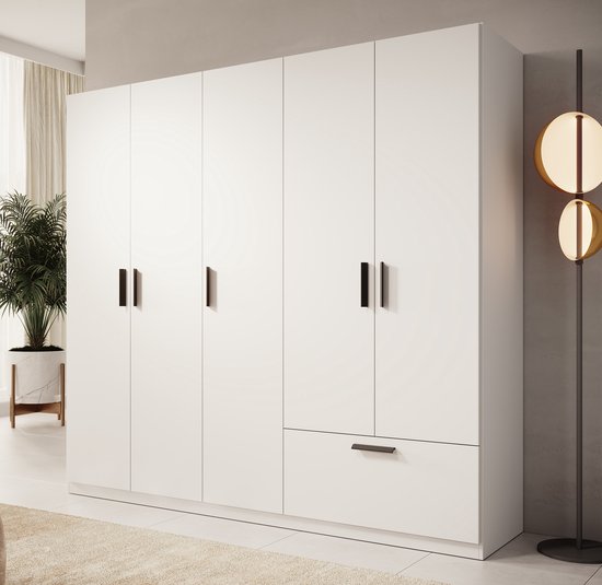 Meubles - Armoire Lillian - Wit - 225 cm