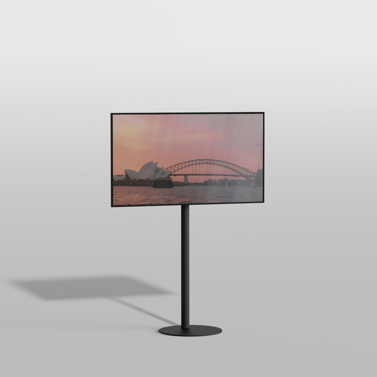 TV vloerstatief Gate 120 Design Tv standaard Trendy Zwart Staal 19-40” - MULTIFIT VESA 100x100 t/m 400x400