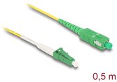 Delock Cable Optical Fibre LC-APC to SC-APC Simplex Singlemode OS2 0.5 m