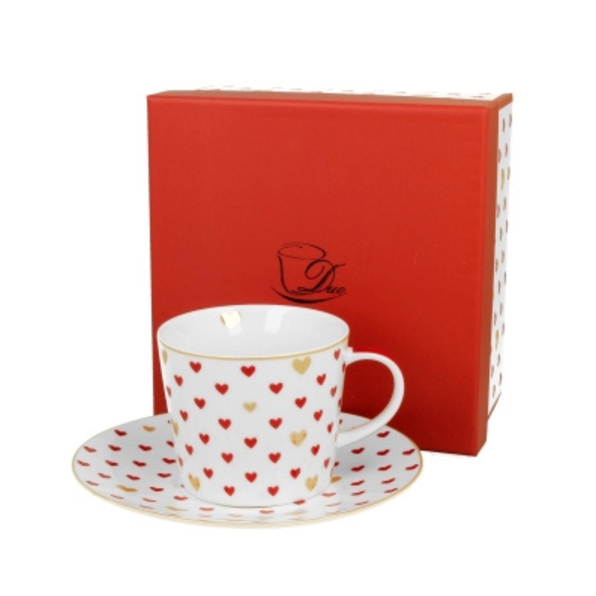 D-Gift - Giftset - Red Hearts Allover