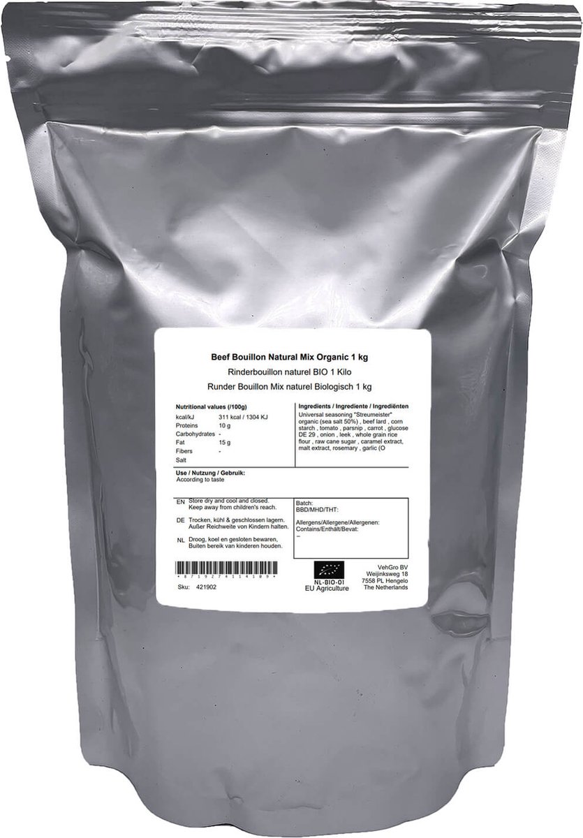 Runderbouillon Mix Naturel Kiemarm - 1 Kg - VehGro