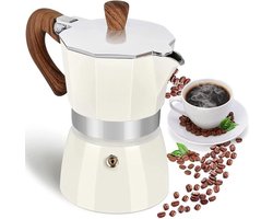 Espresso Maker Moka Pot - 5 oz Handmatige Cubaanse koffiepercolator - Premium Aluminium Italiaanse Espresso Greca Koffiezetapparaat - 3 Espresso Cup Brewer - Percolator
