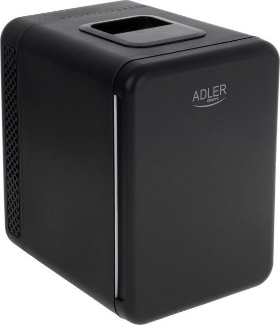 Mini koelkast 4 liter zwart Adler AD 8084, koel en verwarm draagbare mini-frigo voor auto en thuis