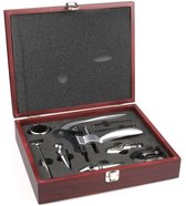 HI Wijn Accessoires Geschenkset - Inclusief koffer - 10 Delig