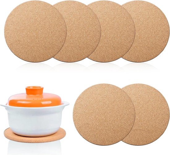 Haushaltshelden pannenonderzetter - rond - D17 cm - bamboe hout | Fun