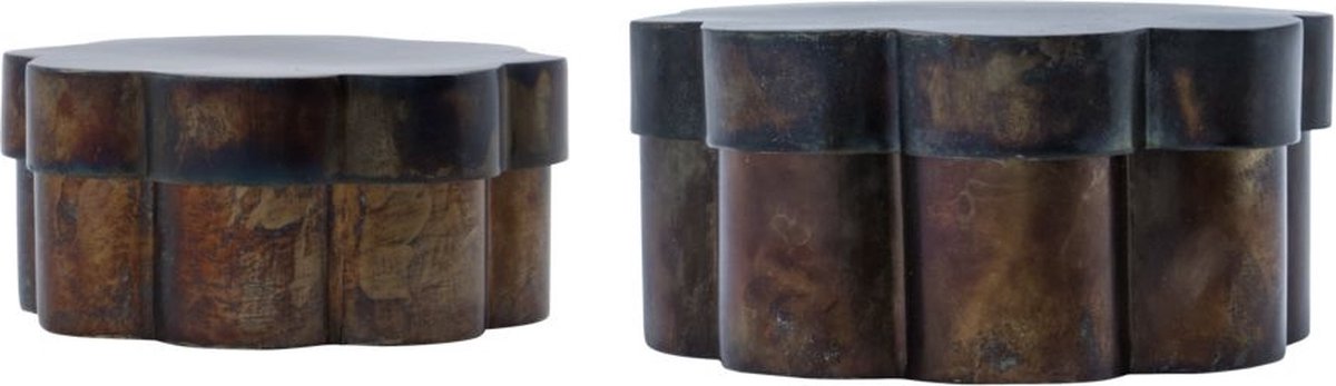 Dozen set met deksel Floda bruin