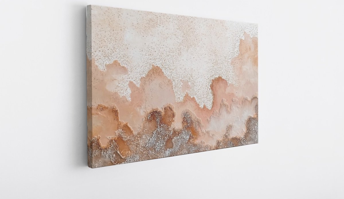 Saammp Canvas Schilderij - natuurlijke erosie - Abstract - 40x30 - Foto op canvas - Wanddecoratie - Muurdecoratie Woonkamer - Slaapkamer decoratie - Canvas Print Multicolor