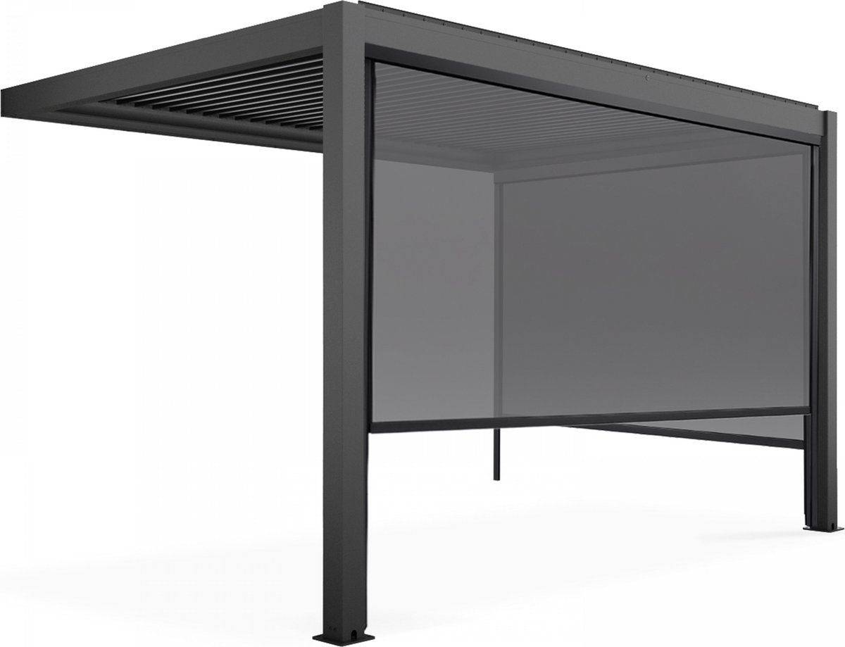 Oviala - Bioklimatische pergola met een afmeting van 3x4m en 2 zonneschermen - Oia