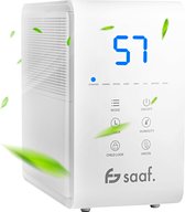 Bol.com Luchtontvochtiger - 8L/dag - Voor Slaap- Bad- Woonkamer & Kelder - tot 40m2 - Dehumidifier - Saaf Dehu PRO aanbieding