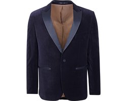 Suitable Smoking Blazer Velvet Donkerblauw (navy) blazer