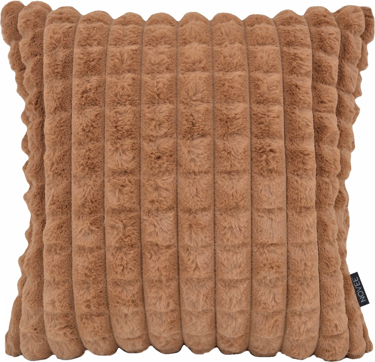 NOVÉE Sierkussen Mimi Fur Bruin | 45 x 45 cm | Polyester