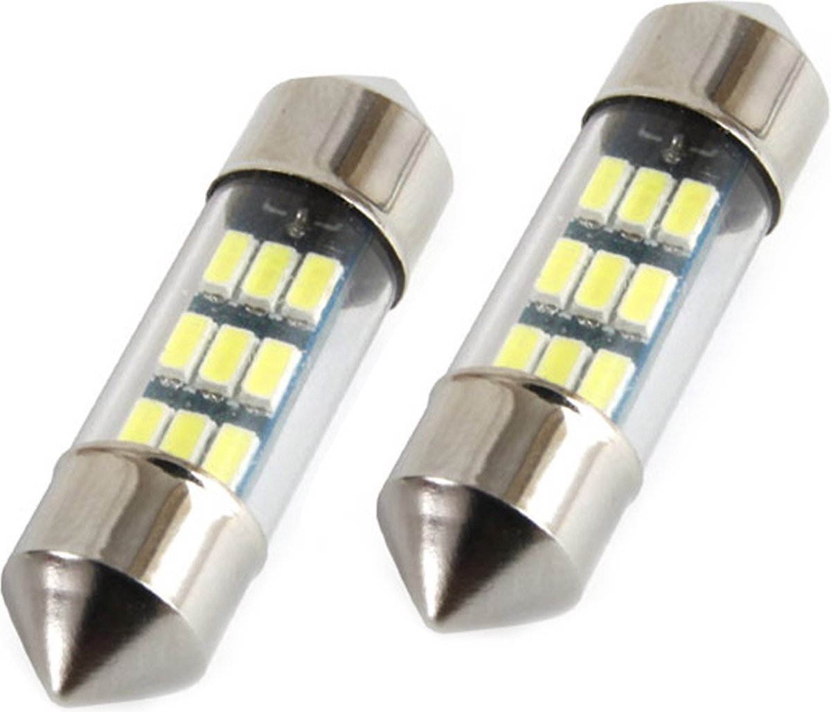 AMiO LED STANDAARD 3014 9SMD Festoen C5W C10W C3W 31mm Wit 12V