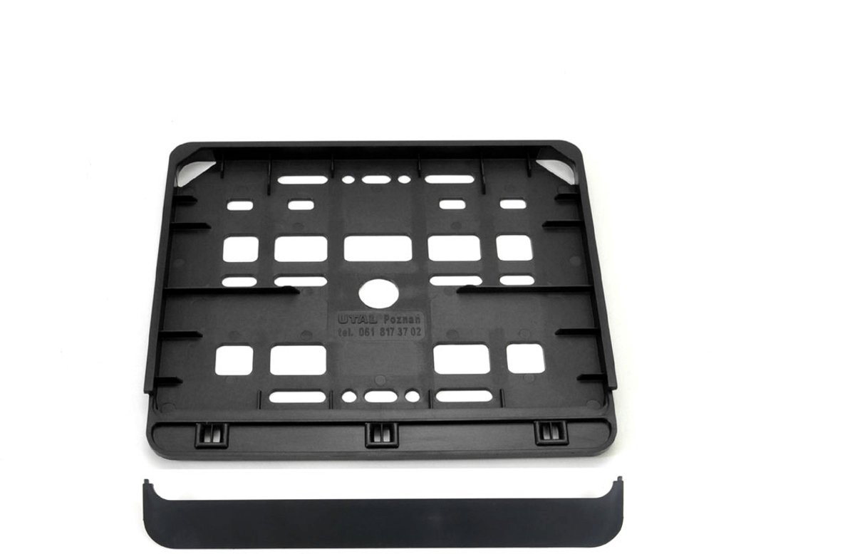 AMiO Motor/Scooter/Brommer Universeke Kentekenplaathouder Klein Nummerbord Europa Zwart