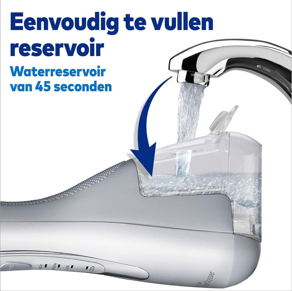Waterpik Waterflosser Draadloos Advanced WP-580 Wit thumbnail 2