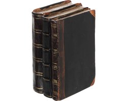 J-Line decoratie Boeken - polyresin - zwart/bruin - small