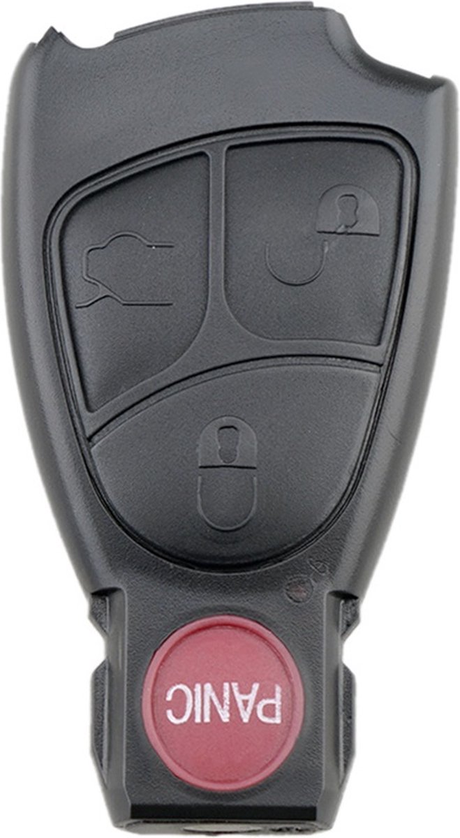 TLVX Sterke Autosleutel Behuizing Geschikt voor Mercedes Benz W168 / W202 / W203 / W208 / W211 / Ter vervanging van Originele Sleutel behuizing / afstandsbediening Auto / 3+1 knops / Panic / Paniek knop / 4 knoppen / 1 stuks