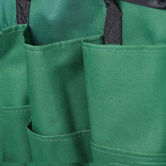 tuinkruk - opbergruimte tuingereedschap - opvouwbaar - 42 x 30 x 39 cm - groen — afbeelding 5