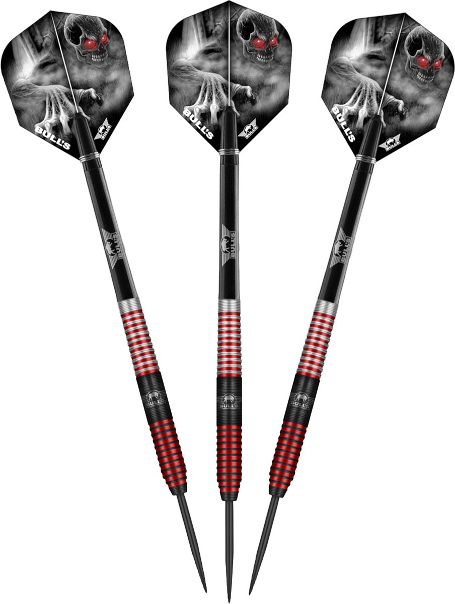 Bull's Phantom Grip Red 90% - Dartpijlen - 25 Gram - Goeie grip
