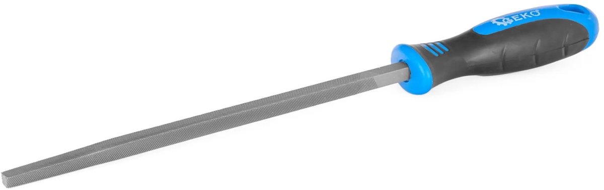 GEKO Vierkante metaalvijl - 200 mm - Ergonomische greep - Carbon staal