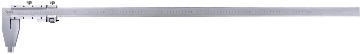 GEKO Heavy Duty schuifmaat - 1000 mm - roestvrij staal - precisie 0,05 mm