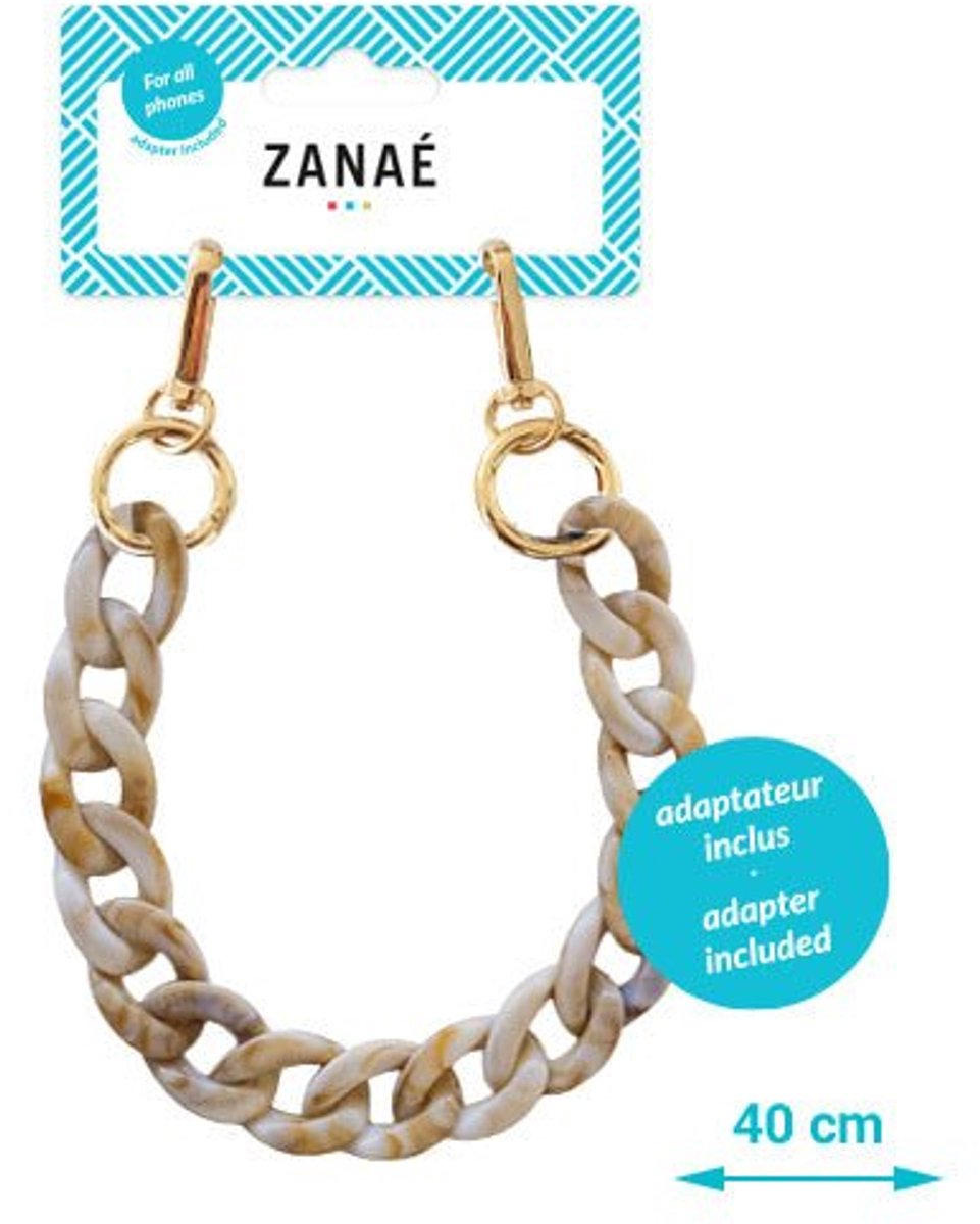 Zanaé Mate Telefoon Draagkoord polsband Ketting - Turtle Sand