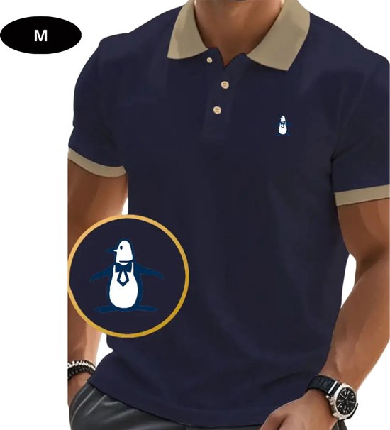 Polo de Golf Nivard pour homme - T-shirt - Vêtements de golf - Golf - Accessoires de vêtements pour bébé de Golf - Polo - Bleu marine - Taille M