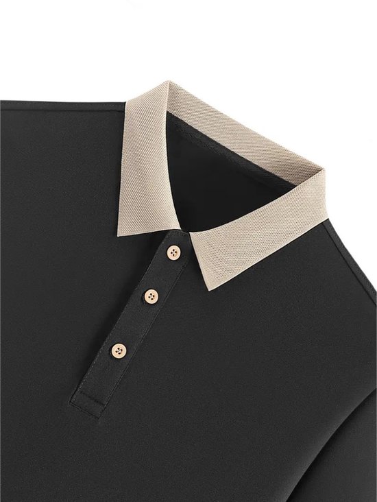 Nivard Golf Shirt Heren - T-shirt - Golfkleding - Golfen - Golf Accessoires - Polo Shirt - Zwart - Maat XL van Merkloos — afbeelding 5