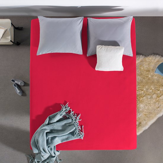 Home Care Drap-housse Boxspring Double Jersey Stretch 220 grammes - 190 / 200x220 / 230 - Rose