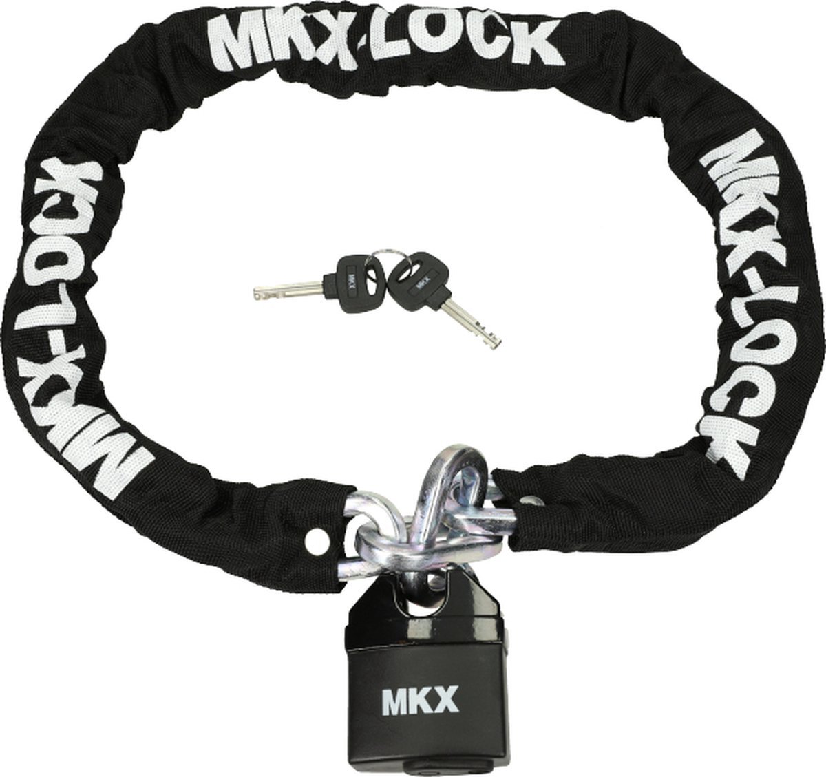 Kettingslot Scooter MKX Lengte 120cm 10mm Dikke Schakel U-lock