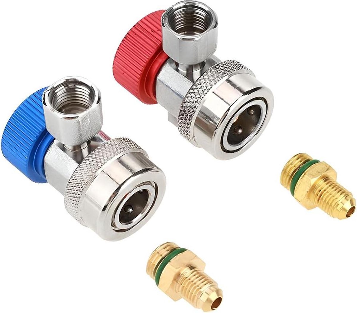 Snelverbinders AC R134A hoge adapter - Airconditioningkoppelaar - Auto-airconditioning R134A AC hogedruk - 2 stuks .