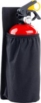 AMiO Support Fermetures velcro pour Extincteur à Poudre 1KG Support Mural pour Extincteur ou Coffre de Voiture Zwart