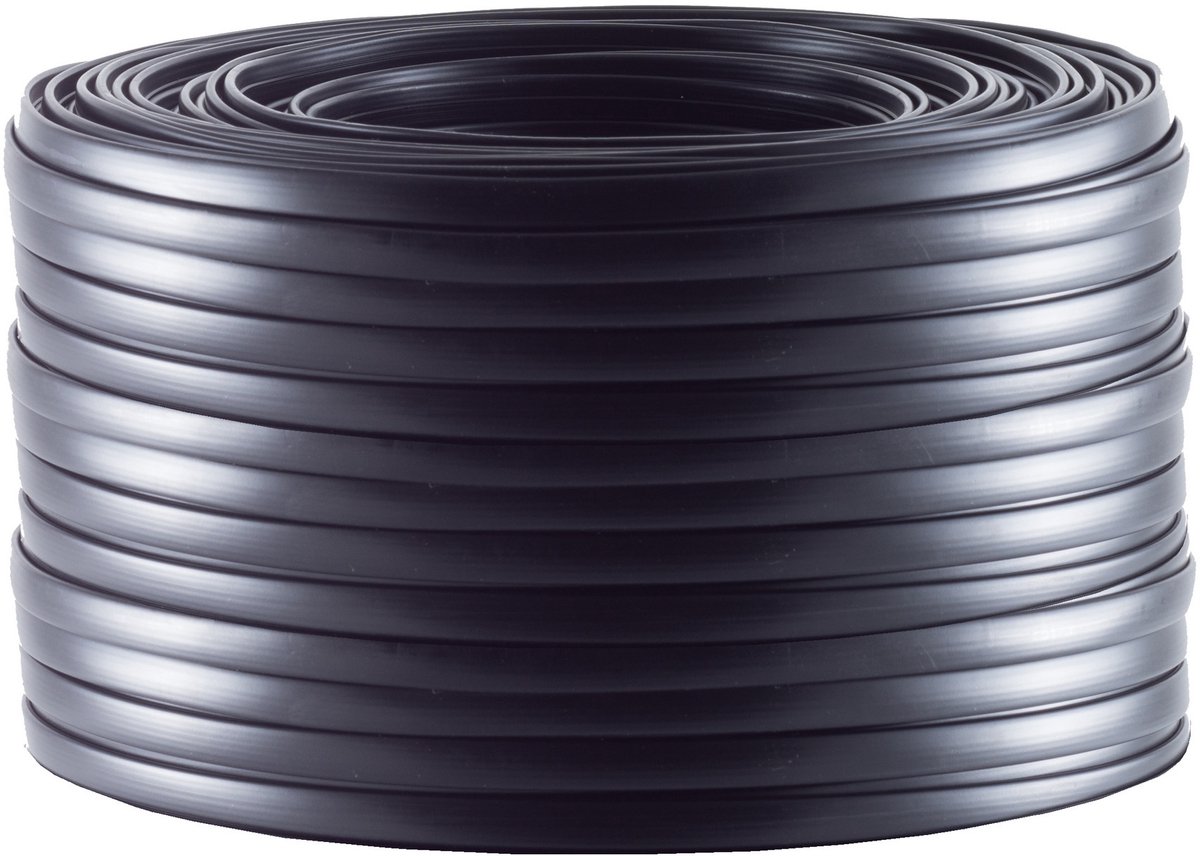 Image of Telefoonkabel 4-aderig op rol | CCA (AWG30) | plat | zwart | 5 meter