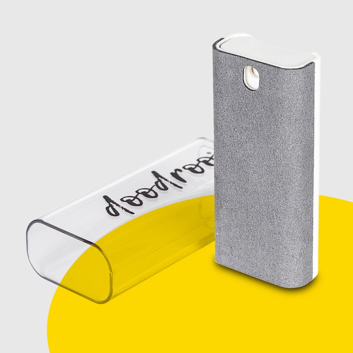 Doodroo Display Schoonmaakkit + Standaard in 1 - Sprayen en Wrijven in 1 - voor o.a. smartphone, tablet/iPad, e-reader en monitor
