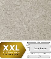 Structuur behang EDEM 9086-27 vliesbehang hardvinyl warmdruk in reliëf gestempeld in used-look glanzend zilver grijs 10,65 m2