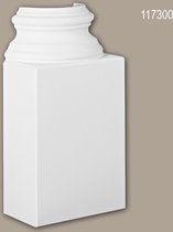 Pied de demi-colonne 117300 Profhome Colonne Élement décorative design intemporel classique blanc