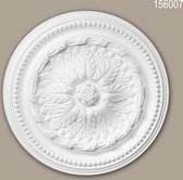 Rosace 156007 Profhome Élement pour plafond Élement décorative style Néo-Empire blanc Ø 40 cm