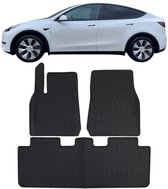 Upgrade4cars autovloermattenset compatibel voor Tesla Model 3 | Vloermatten voor vooraan & achteraan in zwart | waterdichte rubbermatten | auto-interieuraccessoires Upgrade4cars autovloermattenset compatibel voor Tesla Model 3 | Vloermatten voor vooraan & achteraan in zwart | waterdichte rubbermatten | auto-interieuraccessoires