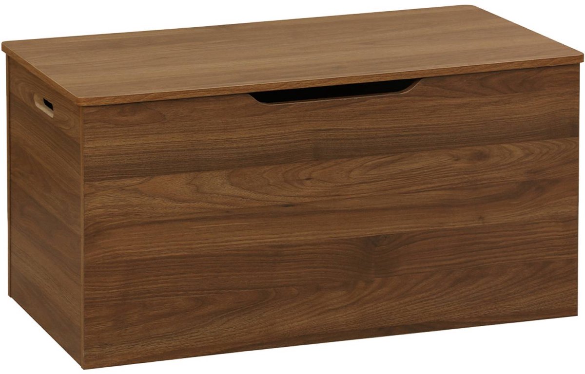 sweeek - Einde van bed, walnoothouten decor