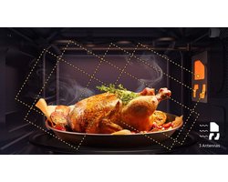 Magnetron met Grill 23 L 800 W Keramisch Emaille Grill Frituur en Standby Eco Wit