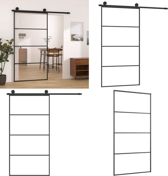 Zware Aluminium Schuifdeur Railsysteem 2,5 M – Soft Close, 200 Kg Draagvermogen, Voor Commerciële Ruimtes, Garages En Woningen