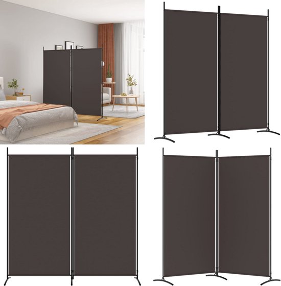 vidaXL Kamerscherm met 5 panelen 205x180 cm waterhyacint bruin vidaXL Kamerscherm met 5 panelen 205x180 cm waterhyacint bruin